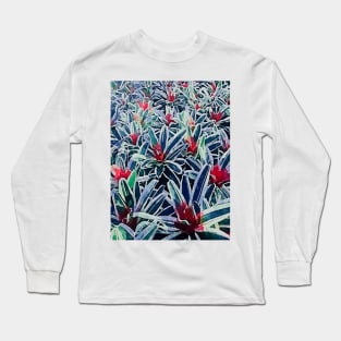 bromeliads pattern Long Sleeve T-Shirt